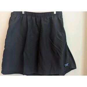 LL Bean Sport Shorts Supplex Nylon Swim Trunks Mens Size 3XL Navy Blue Preppy